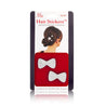 Mia Hair Stickers - Small Model No. 04703 - 2 Silver Bows