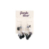 The Purple Door The Bella Dangle Earrings PDE-23-T Black and White