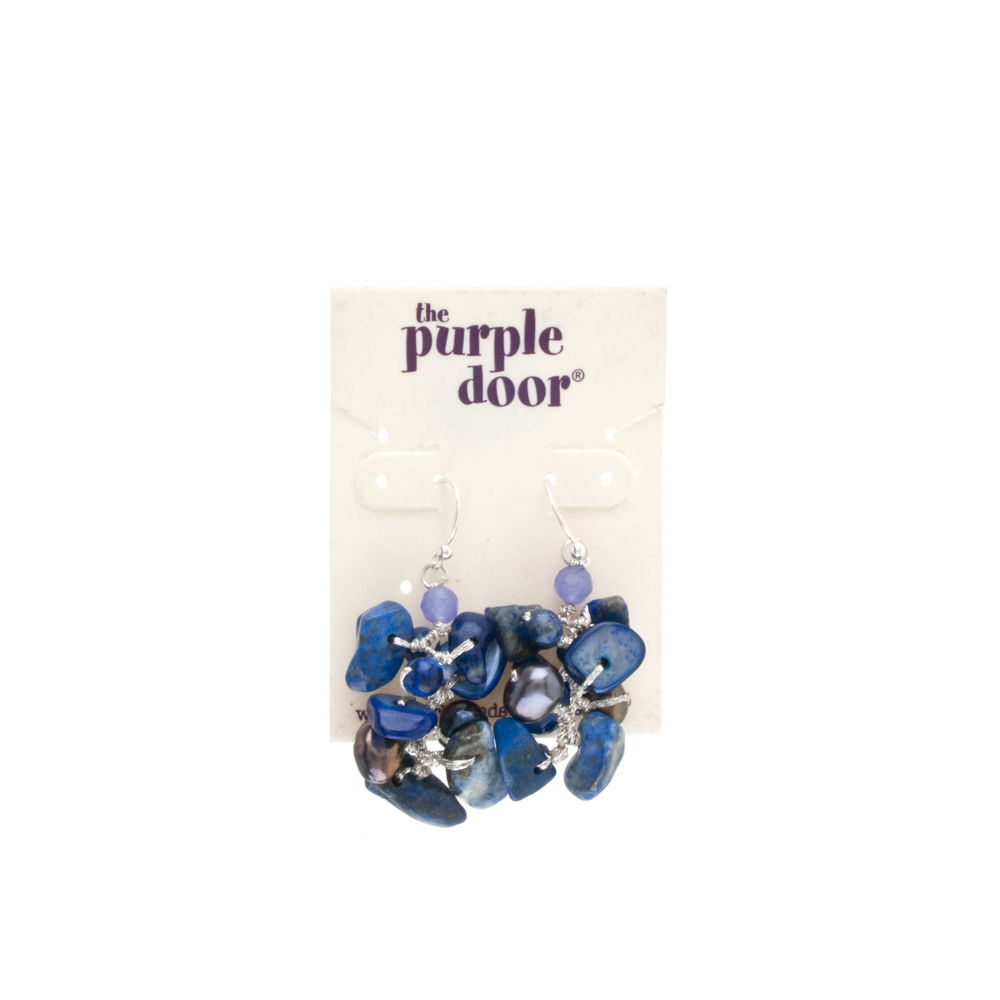 The Purple Door The Bella Dangle Earrings PDE-23-EE Lapis