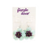 The Purple Door The Jennifer Flower Earrings PDE-40-F Chalcedony