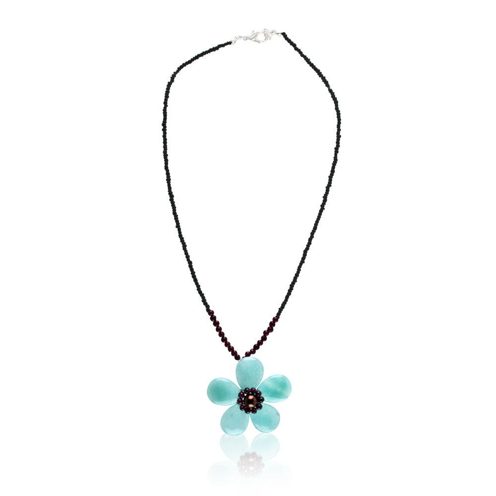 The Purple Door The Jennifer Necklace PDN-70-F Chalcedony