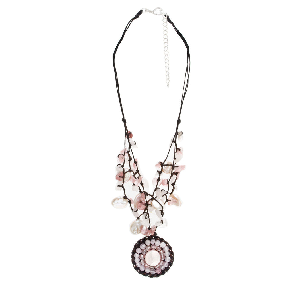 The Purple Door The Sidney Necklace PDN-08-A Rose