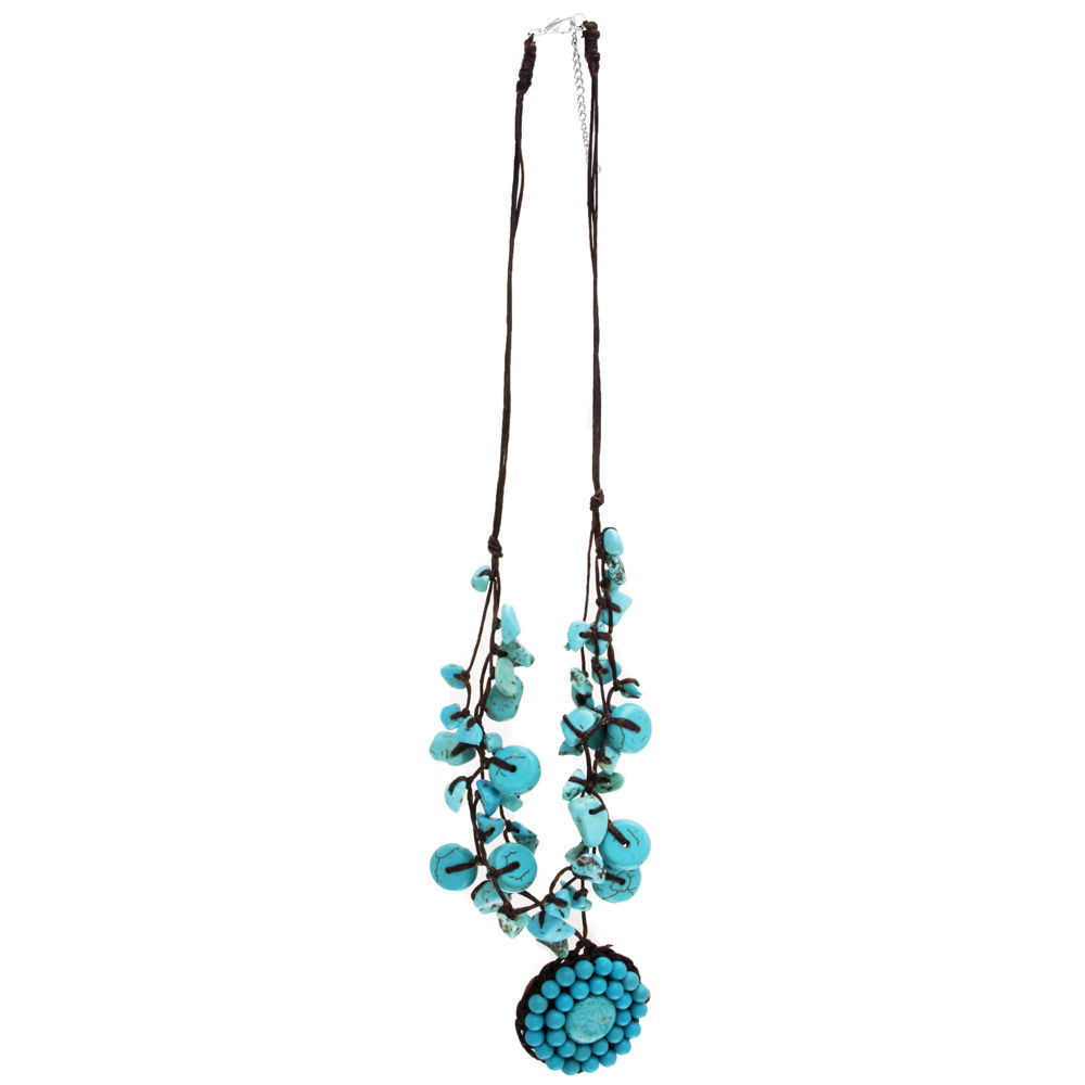 The Purple Door The Sidney Necklace PDN-08-M Turquoise