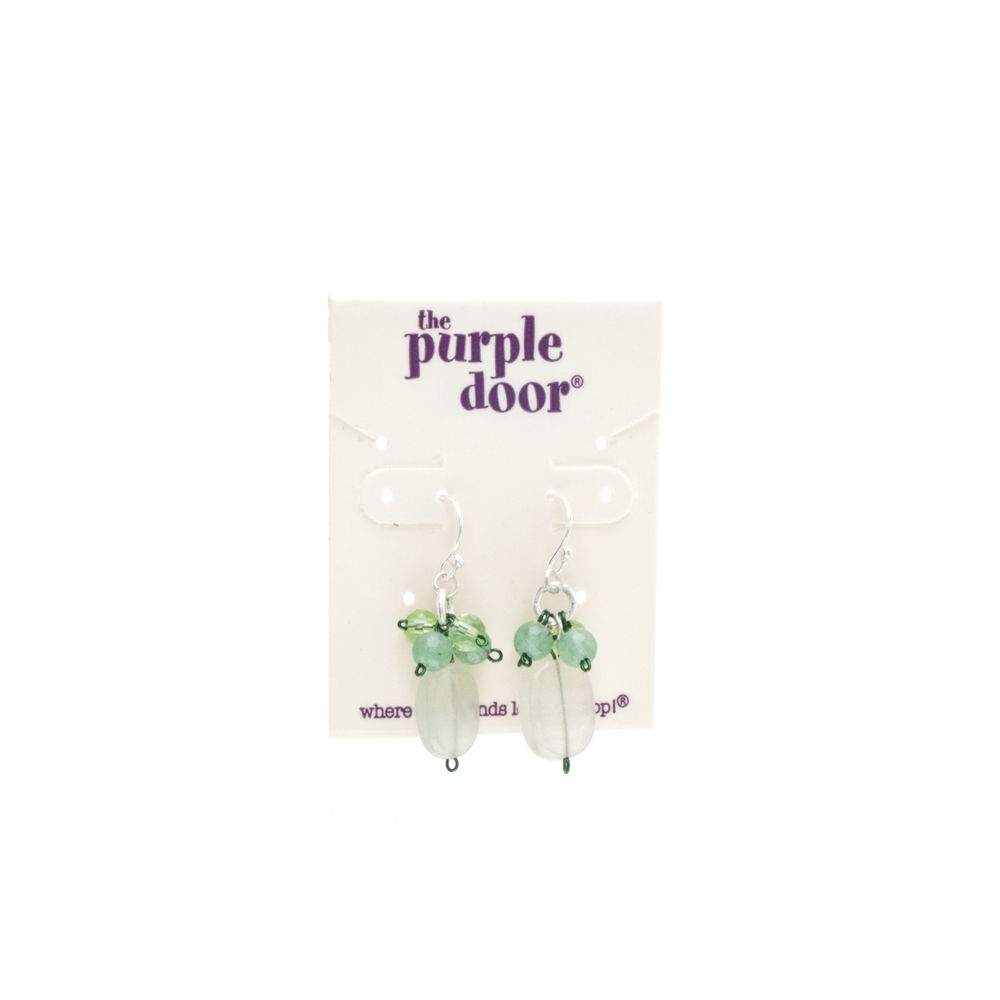 The Purple Door The Traci Dangle Earrings PDE-84-F Green