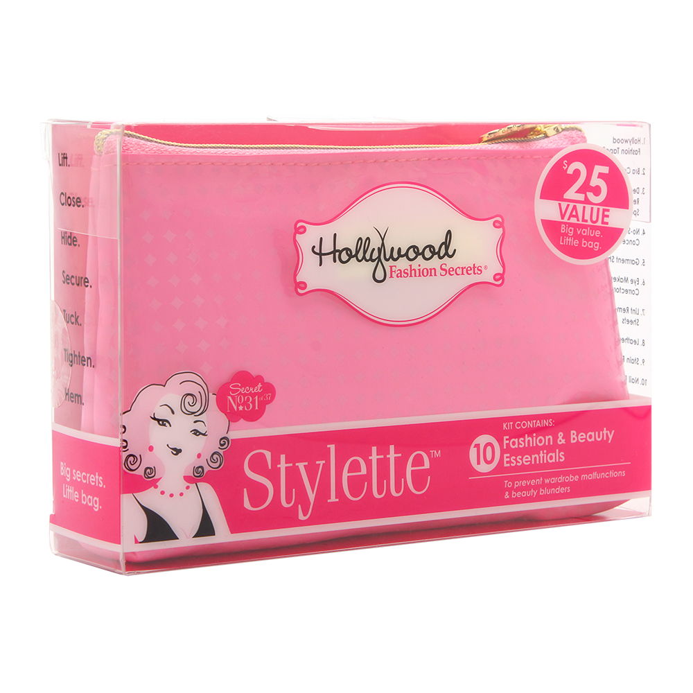 Hollywood Fashion Secrets Stylette Fashion and Beauty Essentials 10 Piece Kit - Pink