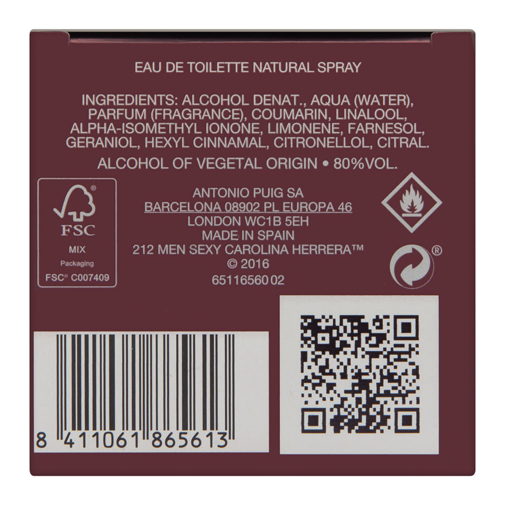 212 Sexy Men by Carolina Herrera 1.7 oz Eau de Toilette Spray