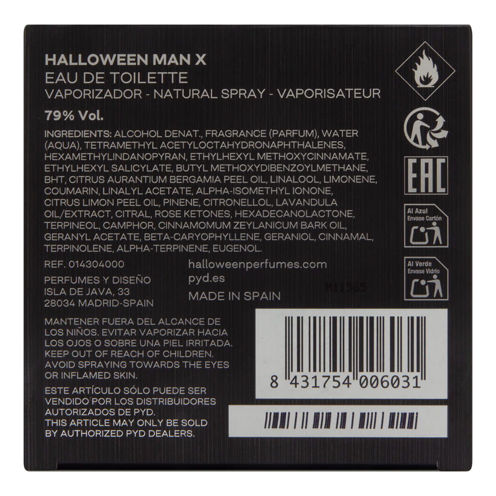 Halloween Man X by J. Del Pozo 4.2 oz Eau de Toilette Spray