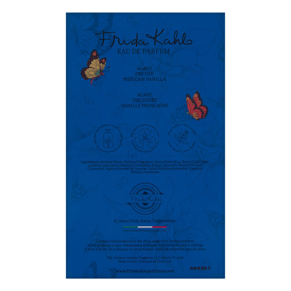 Frida Kahlo Blue by Frida Kahlo for Women 3.4 oz Eau de Parfum Spray