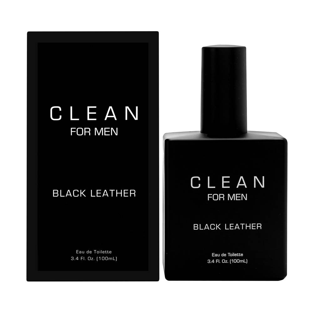 Clean for Men Black Leather 3.4 oz Eau de Toilette Spray