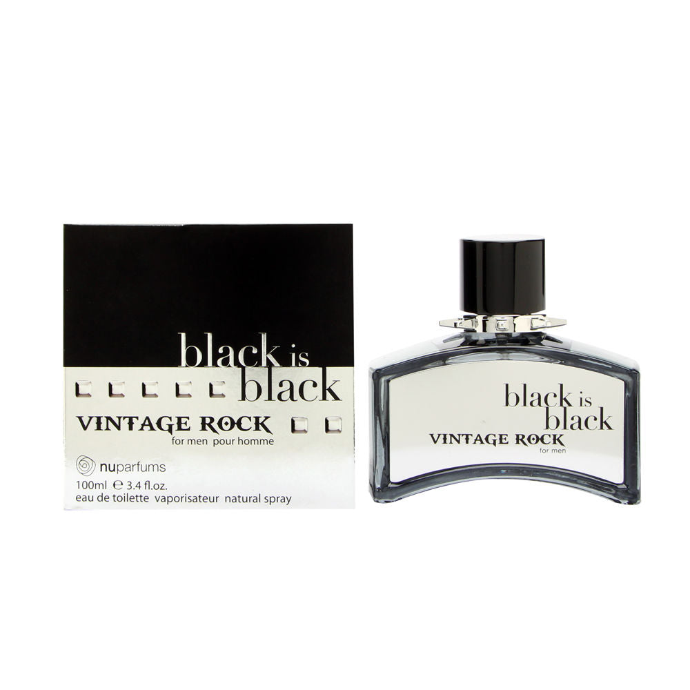 Black is Black Vintage Rock Pour Homme 3.4 oz Eau de Toilette Spray