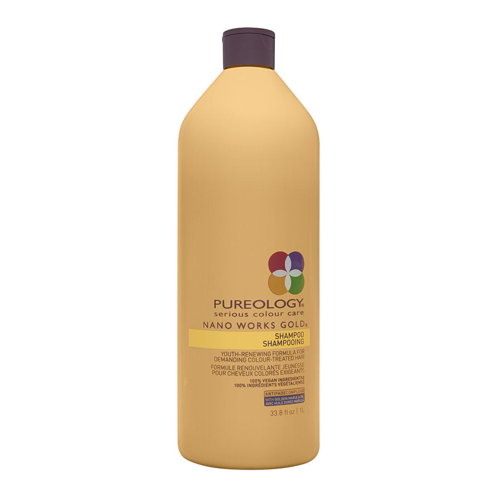 Pureology Nano Works Gold Shampoo 33.8oz liter 1Liter/33.8oz