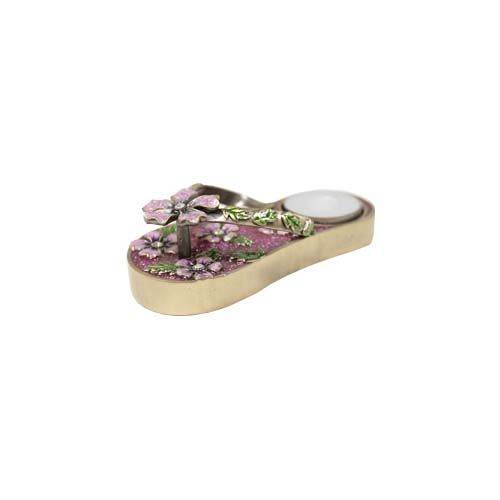 Charming Flower Slipper with Tea Light Candle Holder