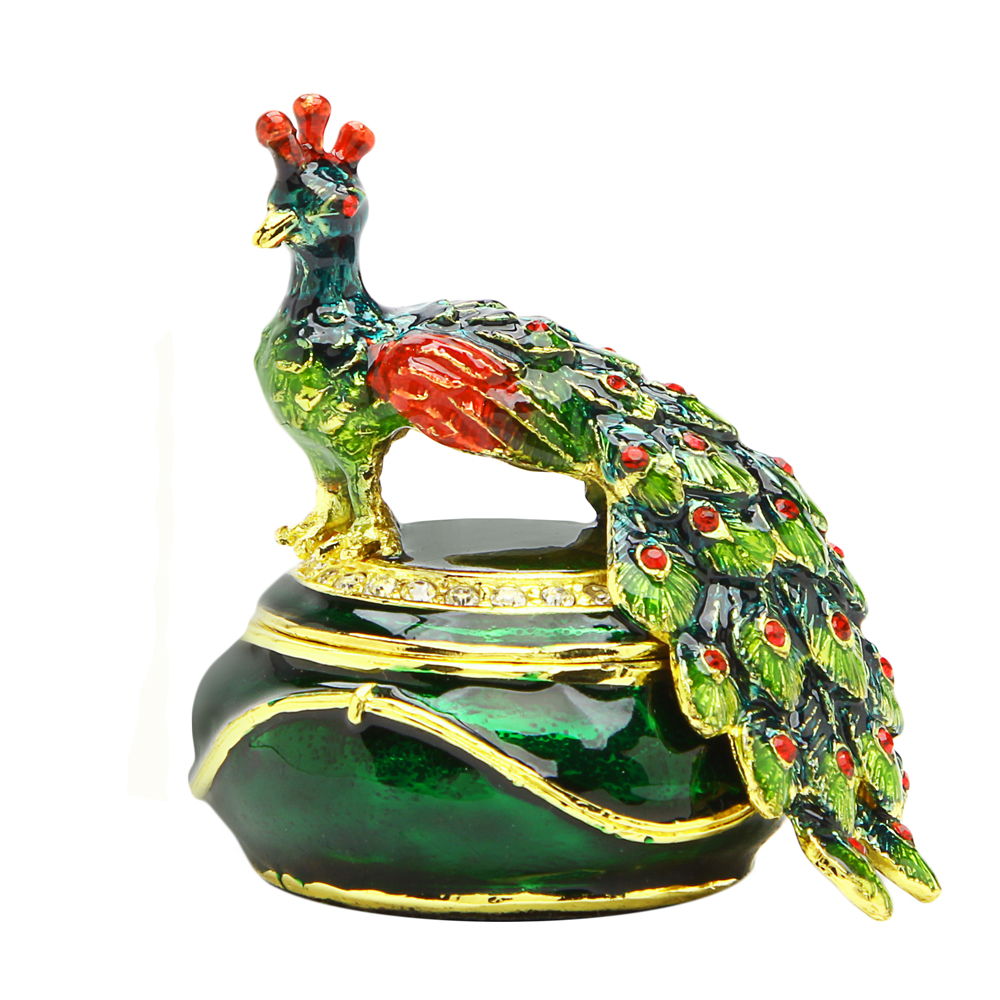 Peacock Trinket Box