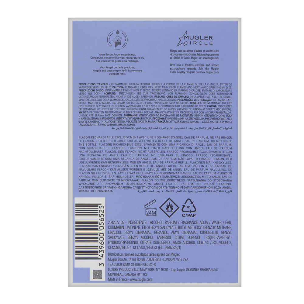 Angel by Mugler for Women 0.8 oz Eau de Parfum Spray Refillable